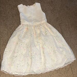 Cinderella Cream Floral Kids Dress